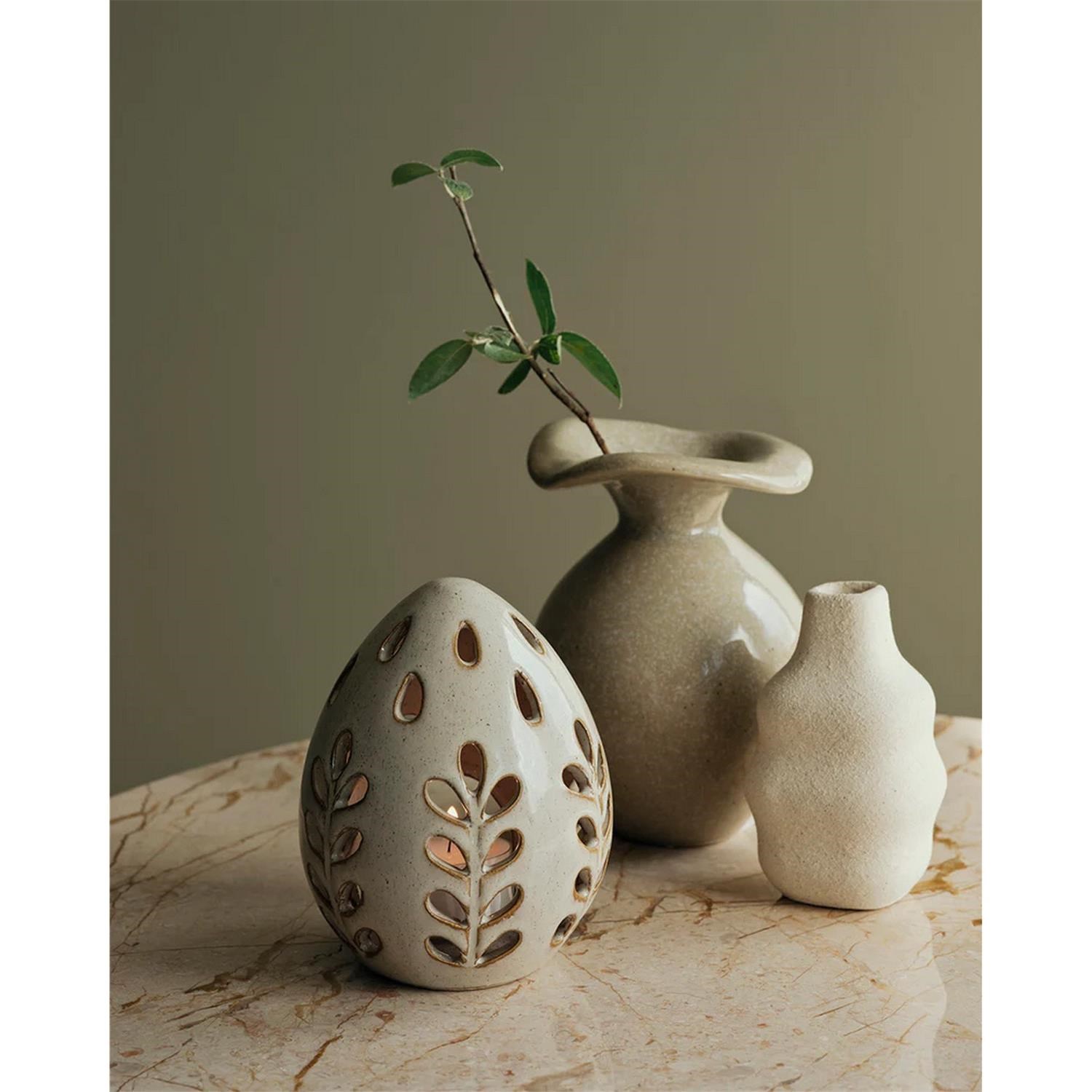 Váza Broste FLORENTINA XS V.14 cm béžová_1