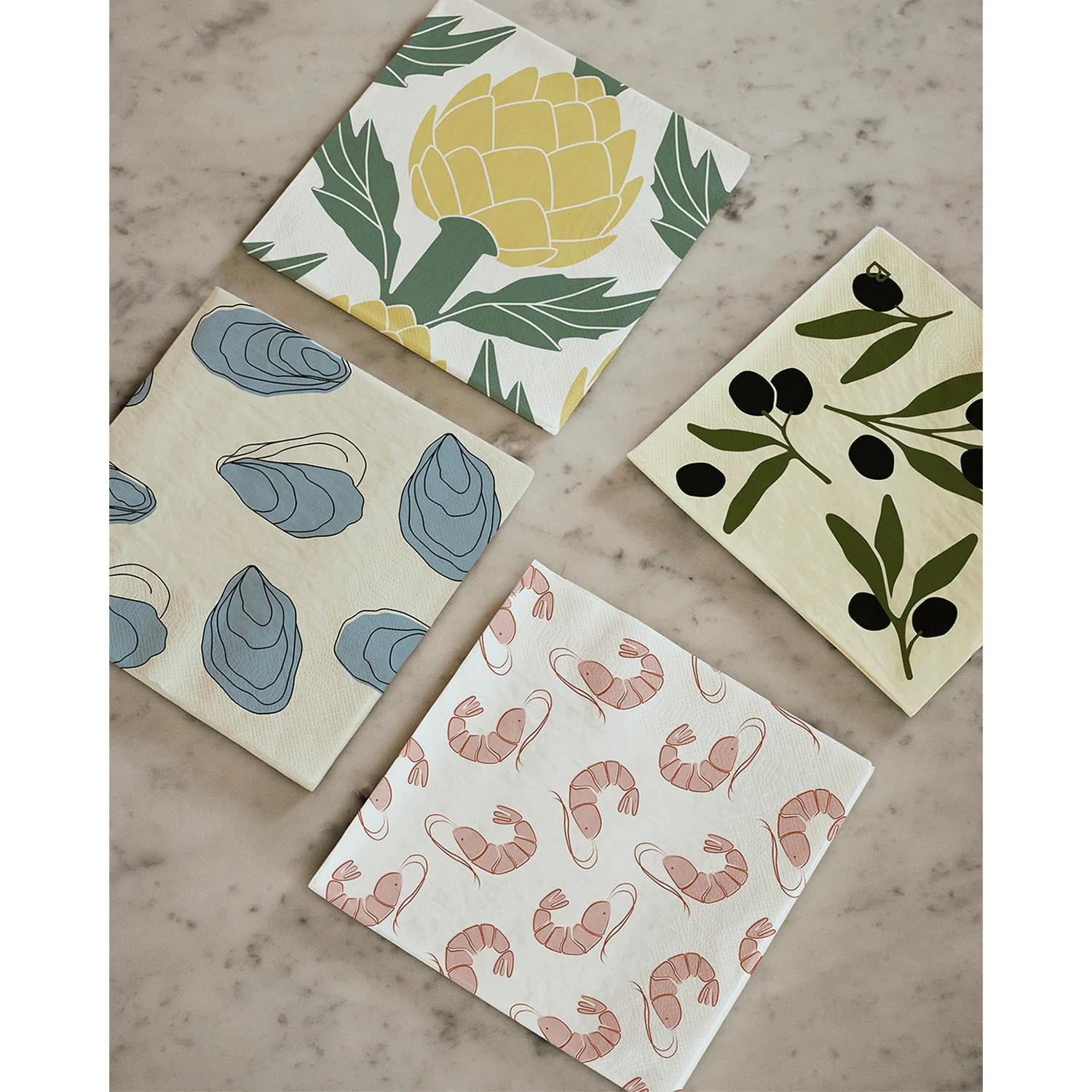 Papírové ubrousky Broste SHRIMP BAL/20 ks růžové_0