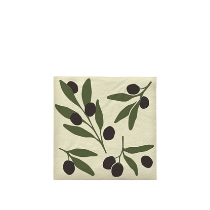 Papírové ubrousky Broste OLIVE BAL/20 ks zelené_1