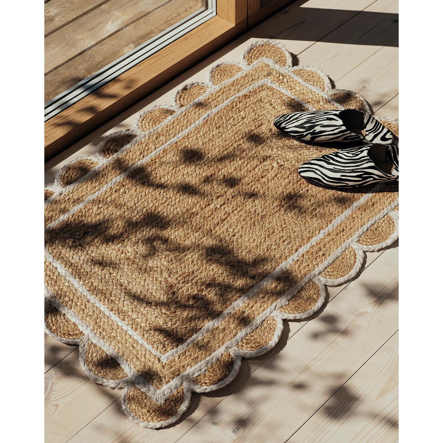 Rohožka Broste SCALLOP 90x60 cm přírodní_0