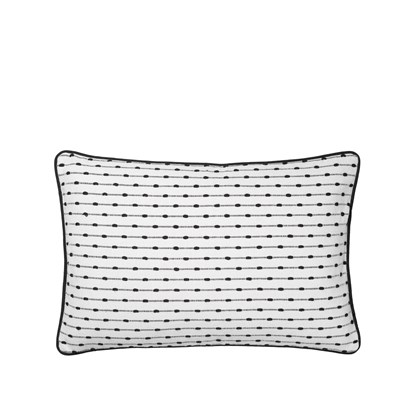 Povlak na polštář Broste SUE 40x60 cm bíločerný_2