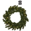 Vánoční LED dekorační věnec ERNA 30x LED P.50cm zelený_4