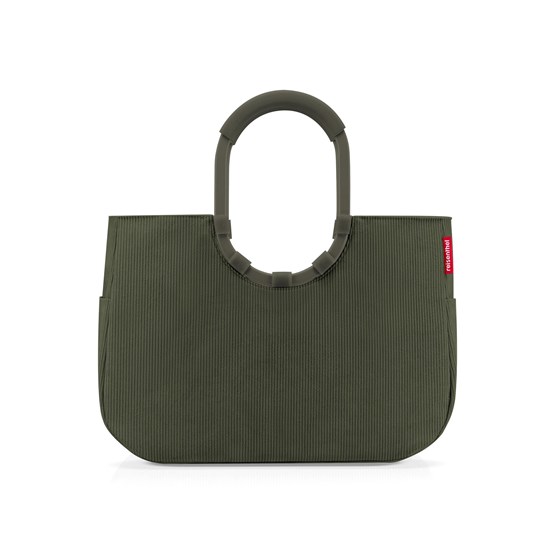 Módní taška Reisenthel Loopshopper L cord dark matcha_3