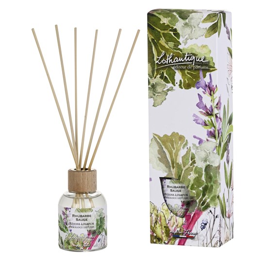 Vonný difuzér s dřívky 100 ml Jardin D'aquerelles - rebarbora a šalvěj_0